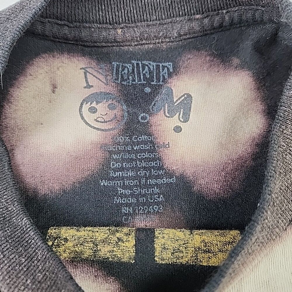 Vtg NEFF Rock Like An Egyptian Tee Sphinx Bleach Dyed USA Y2K Skater Streetwear - Picture 2 of 9